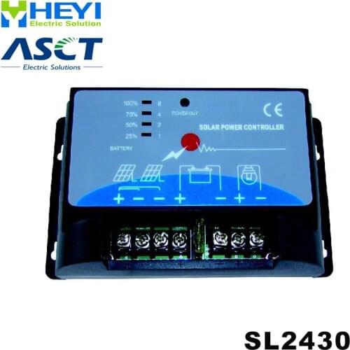 Universal solar charge and discharge controller with battery power indicator 15A SL2430 12V / 24V solar controller pwm