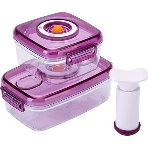 Vacuum Preservation Box Food Preservation and Moisture-proof Containe Refrigerated Microwave Airtight Container 4 Kinds