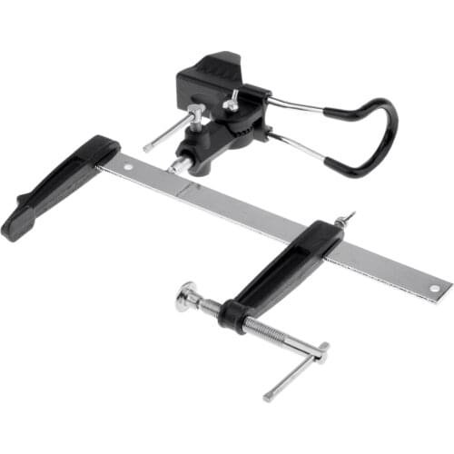 360 Degree Rotatable Adjustable Rod Rack Clamp on Fishing Rod Holder Pole Bracket Fishing Tackle