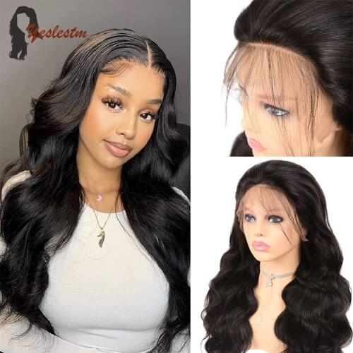 Yeslestm 4x4 Lace Closure Wig Body Wave 4x1 MIddle Part Lace Front Human Hair Wigs 30'' Brazilian Human Hair Wig For Black Women
