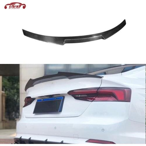 For A5 Carbon Fiber Rear Spoiler Wings for Audi A5 S5 Sedan Coupe Spoiler 2017 2018 2019 M4 Style