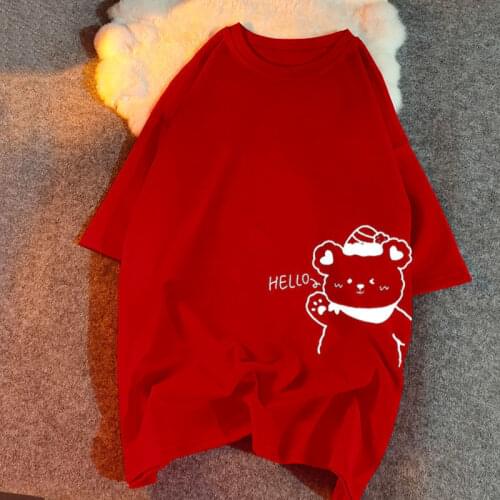 Cubs Turtleneck Short Sleeve T-shirt Womens Summer 2021 New Korean Loose Top Harajuku Shirt for Women