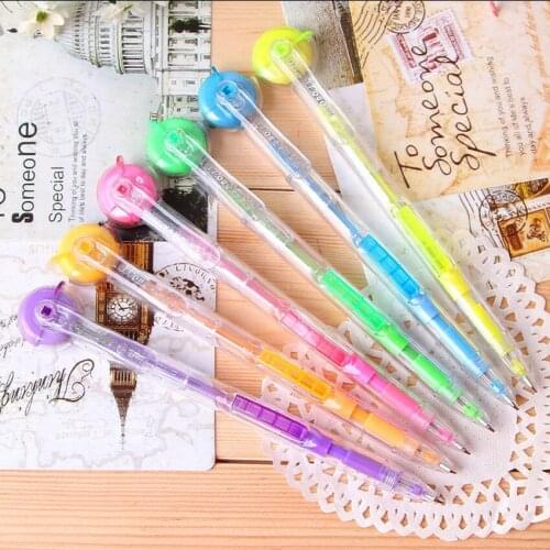 1PC Mechanical Pencil With Rolling Eraser Student Stationery Portable Transparent Automatic Pencils School Supplies