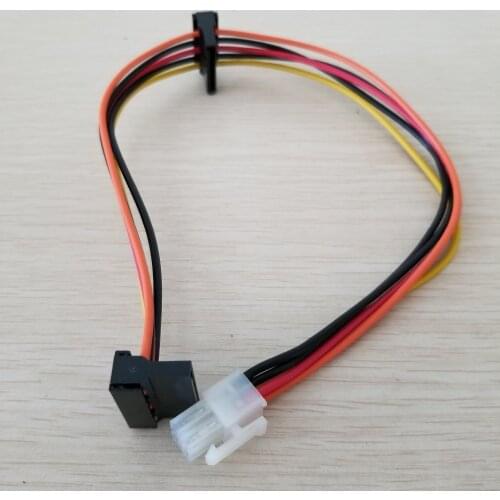 10pcs/lot ATX Motherboard 4pin to 2-Port Serial ATA SATA Hard Drive Adapter Power Cable for Lenovo IPC & Tax Controller 18AWG