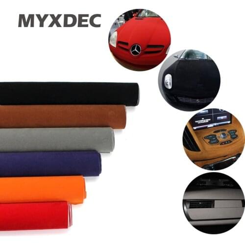 100*30CM 8 Colors Velvet Fabric Velvet Film Suede Film Car Sticker With Bubble Car Interior Sticker Car Body Decoration Sticker