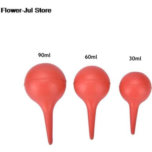 30/60/90 ml Rubber Dropper Pipette Lab Laboratory Tool Ear Washing Syringe Squeeze Bulb Rubber Vacuum Blower
