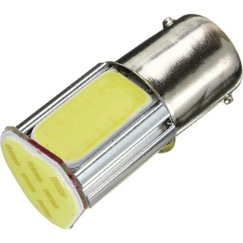 AU04 -2 Pcs 1156 BA15S 382 P21W 4 COB LED 5W Car Turn Signal Reverse Back Light Bulb 12V white light