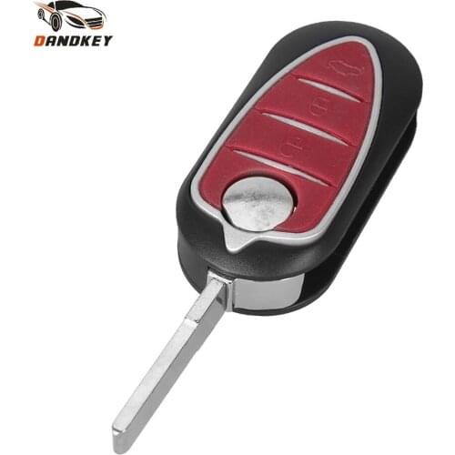 Dandkey 10X For Alfa Romeo Mito Giulietta 159 GTA NEW REPLACEMENT Keyless Entry Case Folding Flip Remote Key Shell key shell