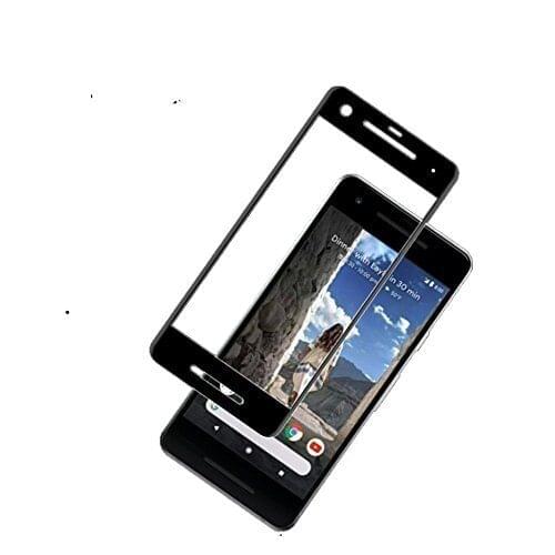 For Google Pixel 2 XL Glass Protective Tempered Glass 9H Electroplated 4D Front Full Film Case Google Pixel 2 Screen Protector