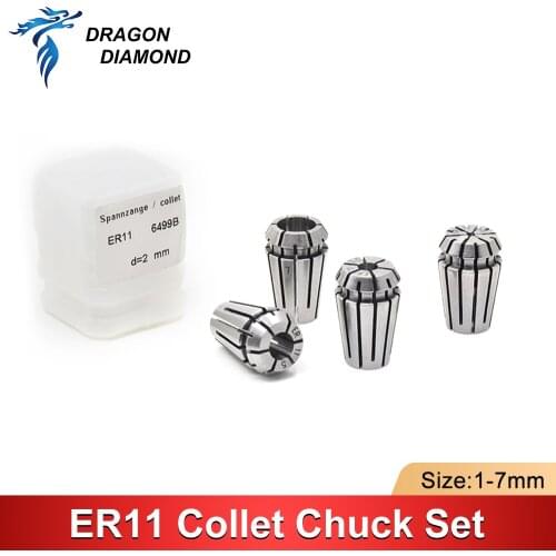 DRAGON DIAMOND Spring ER Collet 1-7MM 6.35MM 3.17MM ER11 High Precision For CNC Engraving Machine Spindle Motor