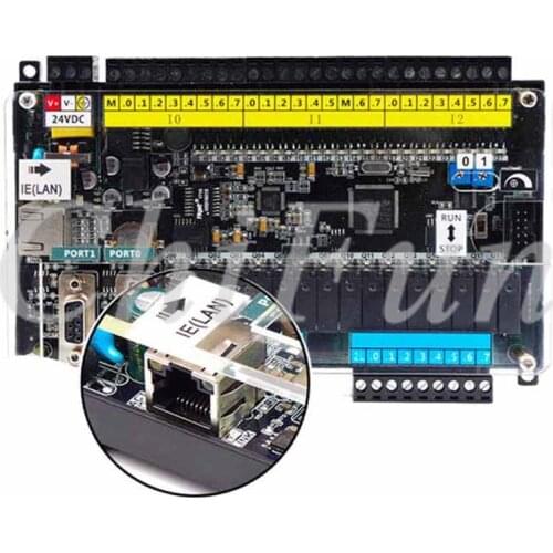Ethernet PLC industrial control board Compatible with Siemens S7-200 CPU226 24 input 16 output PID RTC 2*PPI Control