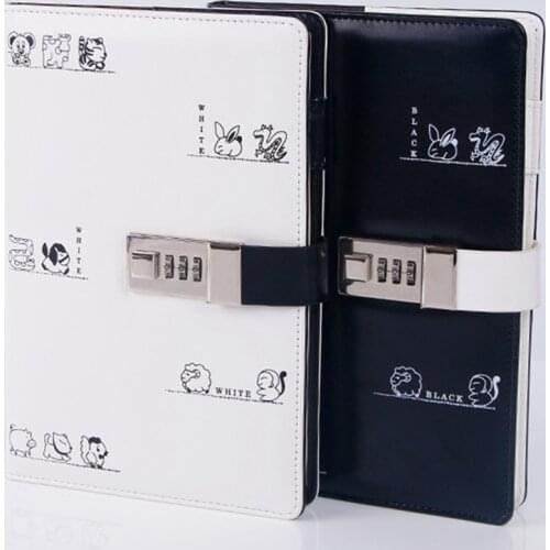 A5 Diary with Lock Planner Refill Journal Traveler Agenda Password Book