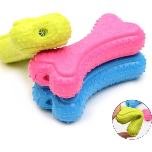 Dog Toys Pet Chew Toys Rubber Molar Sounding Toy Puppy Teething Training Cleaning Teeth Bites Toys Pets Supplies