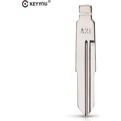 KEYYOU 10PCS 84# Metal Uncut Blank Flip Key Blade Replacement Car Key Shell Blade For Chery A21 Flip Key No.84 Car Key Blade