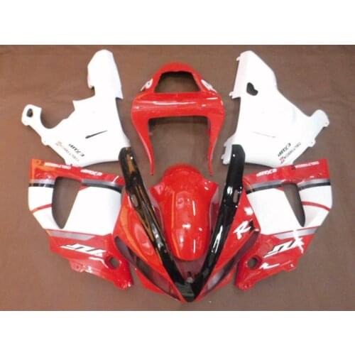 Motorcycle Fairing kit for YAMAHA YZFR1 00 01 YZF R1 2000 2001 YZF1000 yzfr1 ABS Plastic Red white Fairings set+gifts YH40