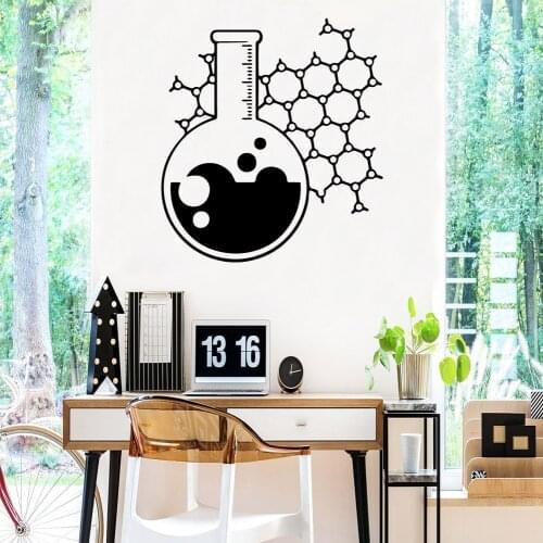 Creative Chemical Experiment Wall Sticker Pvc Removable For Home Decor Living Room Bedroom Wall Art MURAL Drop Shipping