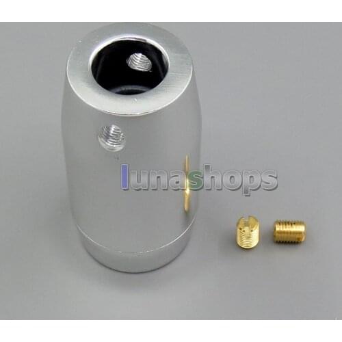 LN005442 With Magnet Ring HiFi Aluminium Splitter Speaker Audio Power Cable Wire Adapter Plug