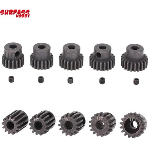 SURPASS HOBBY 32DP 5mm 13T 14T 15T 16T 17T 18T 19T 20T 21T Metal Pinion Motor Gear for 1/8 RC HSP HPI Crawler Buggy Truck Car