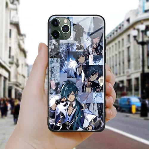 Kaeya Genshin Impact fanart Soft Silicone Glass Phone Case Cover Shell For iPhone SE 6 6s 7 8 Plus X XR XS 11 12 Mini Pro Max