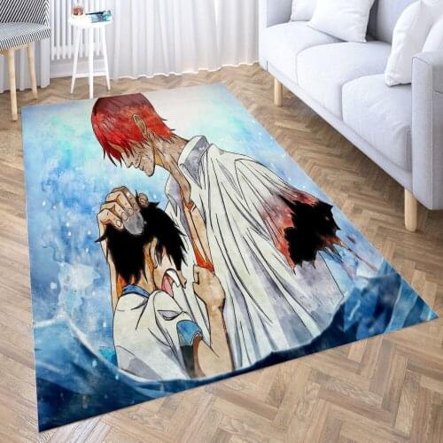 Monkey D Luffy Shanks Carpet for Living Room 3D Anime Cartoon Rug Gamer Teen Room Bedside Lounge Rug Kids Children Floor Mats