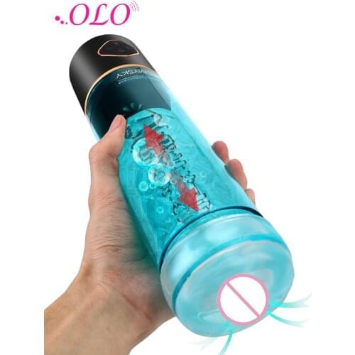 OLO Water Bath Masturbation Suction Deep Throat Artificial Vagina Sex Toys For Men Male Masturbator Man Masturbation Cup