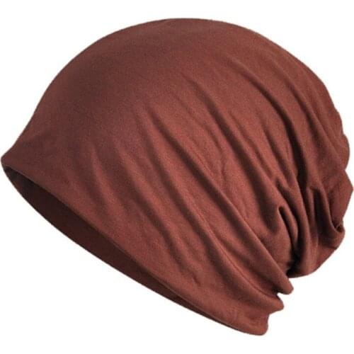 Beach sunscreen cap cotton thin section spring and summer modal month pregnant women sleeping cap bib dual-use cap