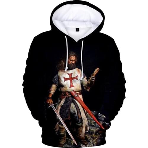 Nwe hot models Hoodie Vital Harajuku knights templar 3D hooded sweatshirt men and women O-neck casual shirt 3D hooded sweatshirt
