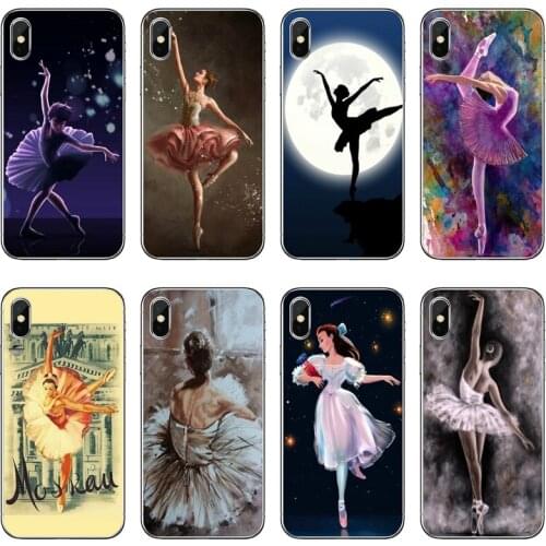 Ballet Dance Transparent Phone Case For iPhone 12 11 Pro Max Mini XS Max XR X 8 7 Plus 6 6S Plus 5 5S SE 2020