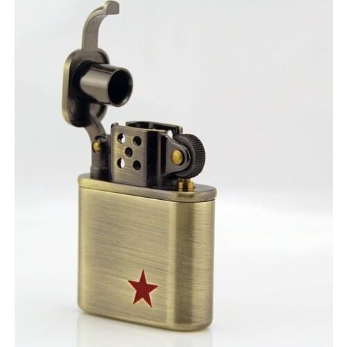 Five-pointed Star Creative High-grade Pure Copper Kerosene Lighter Gadgets for Men Gift for Men Briquets Et Accessoires Fumeurs
