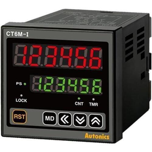 CT6M-I2T Counter/Timer, W72xH72mm, 6-Digit, LED, 24VAC~ 50/60Hz, 24-48VDC