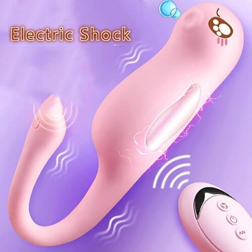 Seahorse Electric Shock Female Jumping Egg Wearing Massager Wireless Remote Control Sexy Couple Sex Adult Sex Toys Clit Sucker