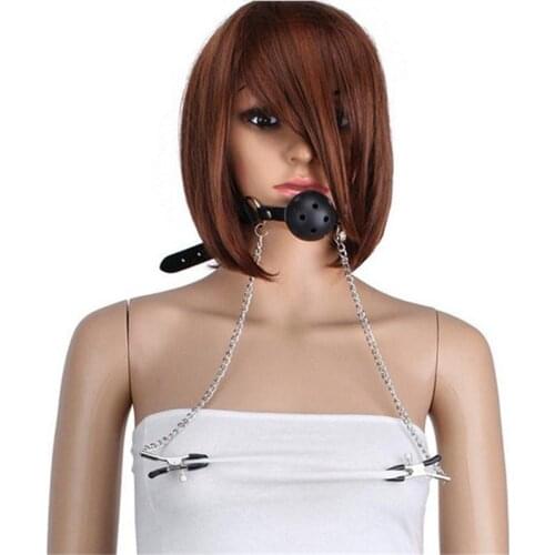 Sex Games Erotic Lingerie Sexy Women Lingerie BDSM Bondage Open Mouth Fetish Mouth Restraints Clip Sexy Toys Sex Accessories