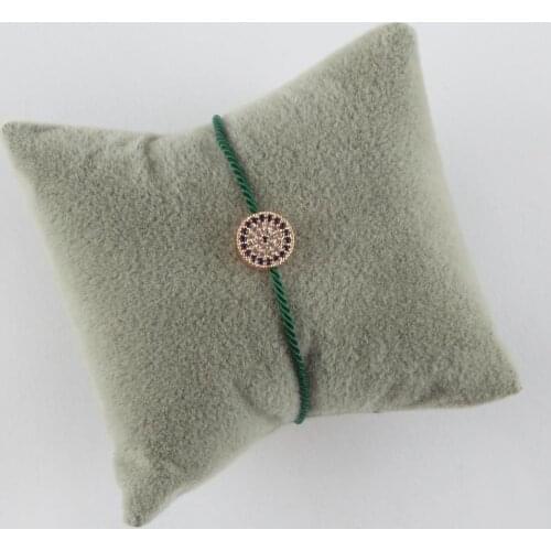 Evil eye Figured Zircon Cubic Zirconia İp Bracelet