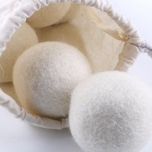 Laundry Ball Fabric Softener Dryer Wool Cleaning Cloth Care Natural Dry Product Washing Decontamination Hair Remover Clean Tools