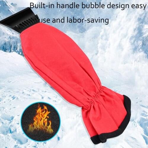 Snow Removal Thickened Sheath Waterproof Winter Tool Car Ice Scraper For Winter Snow Shovel Glove removing the snow of car