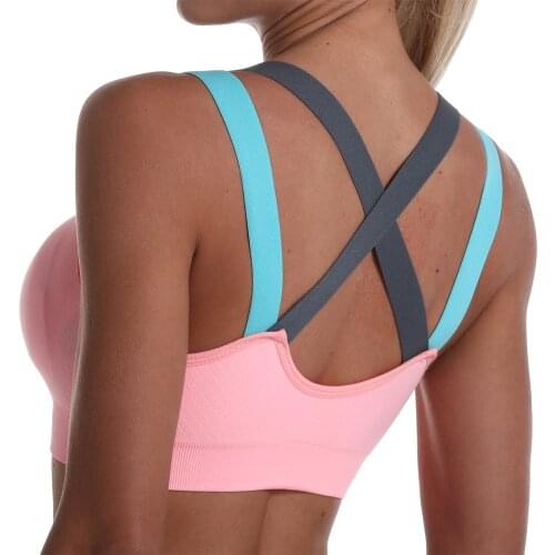 Sports Bra for Women Gym Seamless High Impact Sports Bra Yoga Fitness Top Female Underwear Push-up bra Sportswear bralette