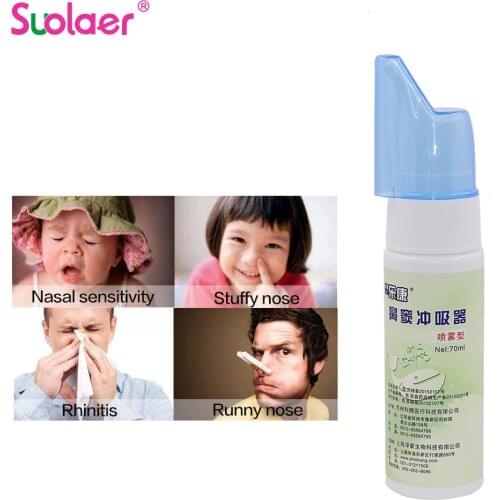 70ml Nose Wash System Sinus Allergies Relief Nasal Pressure Rinse Neti pot Wash Cleaner Adults Kids Nose Protector Clean Salts