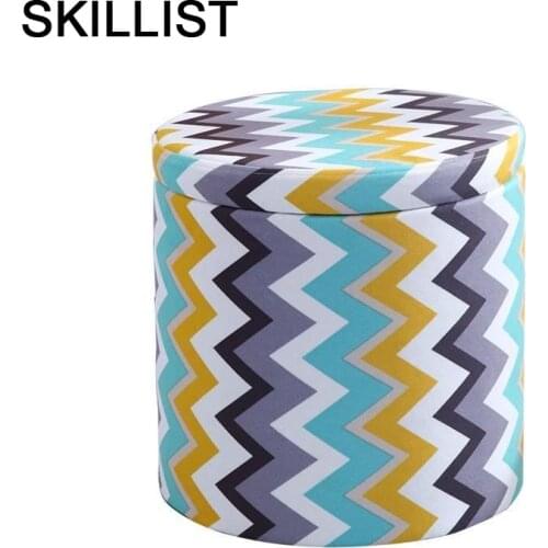 Bancos De Toilet Stool Madeira Werkbank Escalera Plegable Puf Asiento Poef Change Shoes Taburete Kids Furniture Storage Chair