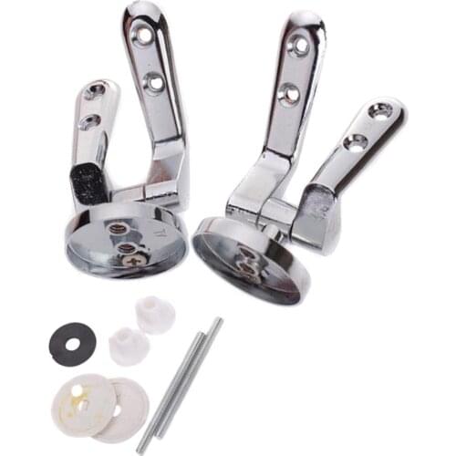 1 Set Standard Replacement Parts Toilet Seat Hinges Toilet Fixing Mountings