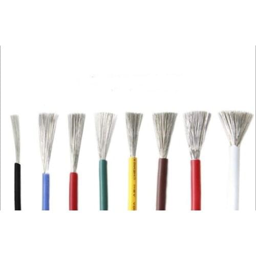 10M/lot 22AWG High Temperature Silicone wire Conductor 60/0.08mm AWG22 Tinned Copper Cable