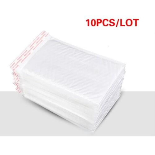 10PCS/lot White Envelopes Bags Mailers Padded Shipping Envelope Mailing Plastic Bag Christmas Package Gift Holders 13*15CM