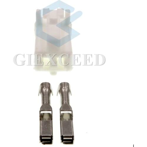 2 Sets 2 Pin 7283-1027/MG651201-4 Automotive Brake Reversing Light Harness Connector Speak Audio Cable Plug For Toyota