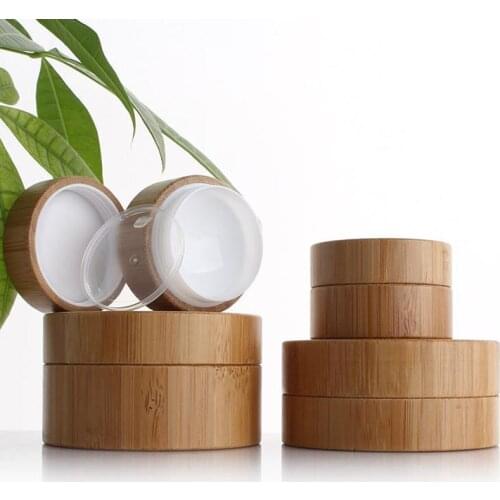 New 50pcs\ Lot 5g/10g/30g/50 Design Cream Jar Spot High-grade Bamboo Cosmetic Dispensing Bottle Free Shipping
