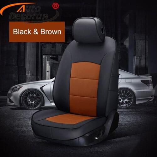 AutoDecorun Perforated Genuine Leather Automotives Seat Cover for Renault Captur 2017 Accessories Seat Cover Car Seats Supports