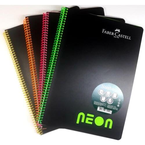 Faber-Castell Neon A4 Lined Notebook