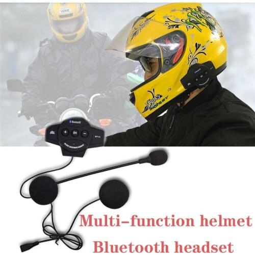 Bluetooth Motorcycle Helmet Headset Motorbike Handsfree Headset Headphone intercom for Music GPS Car styling dfdf
