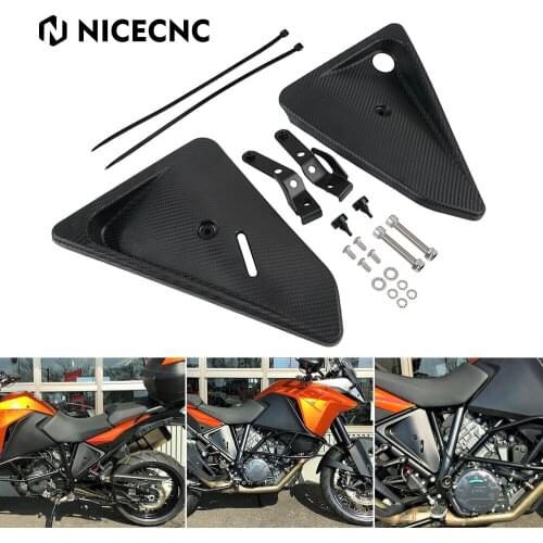 Carbon Fiber Side Fairing Kit ABS Black Replaces Cover for KTM 1090 ADV R 2017-2019 1190 2014-2016 1290 Super Adventure T/R/S