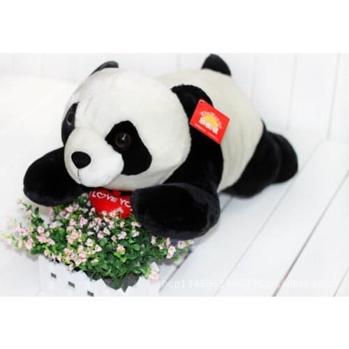 Large 55cm prone panda plush toy soft cushion pillow , Valentines Day, birthday gift w5455