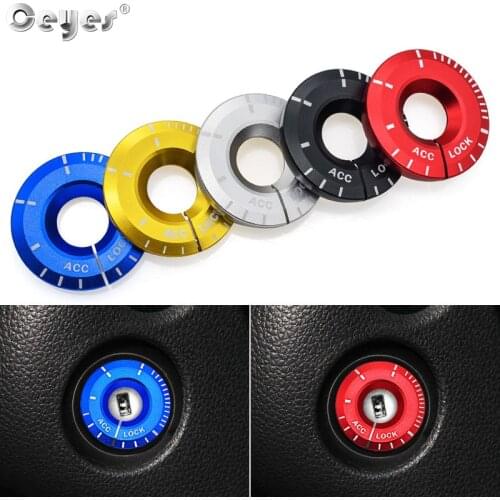 Ceyes Car Engine Start Key Switch Ring Styling Case For Volkswagen Polo Golf 6 VW Passat B6 For Audi A4 A6 Auto Decoration Cover
