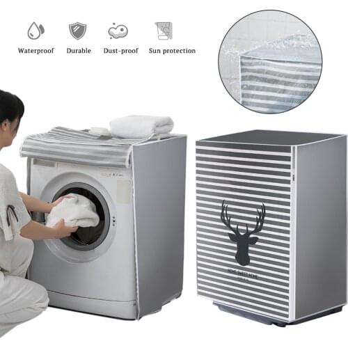 Washing Machine Cover for Drum Washing Machine Waterproof Case Dust Cover for Automatic Washing Machine Household